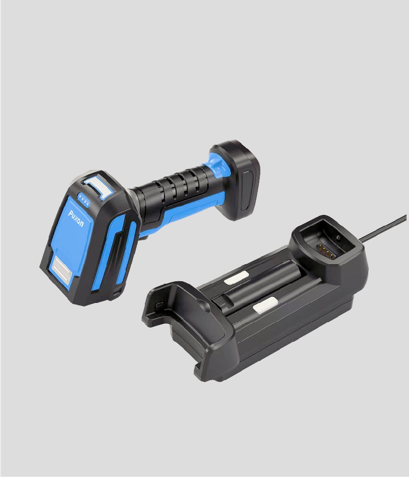 PX620 handheld scanner and cradle